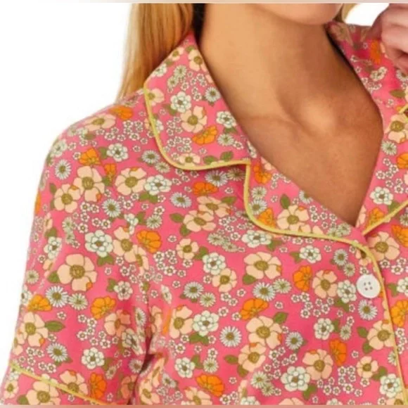 BEDHEAD RETRO FLORAL Short Sleeve Classic Shorty PJ Set, Medium (NWT) - Picture 2 of 15